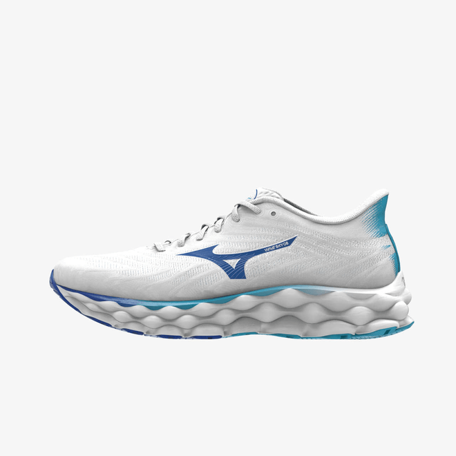Mizuno Wave Sky 8 White/ Laser Blue/ Mugen Blue J1GD240221