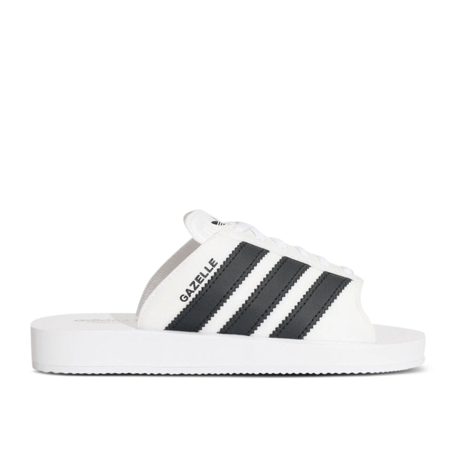 adidas Gazelle Beach Slides 'White Black'  JQ7420