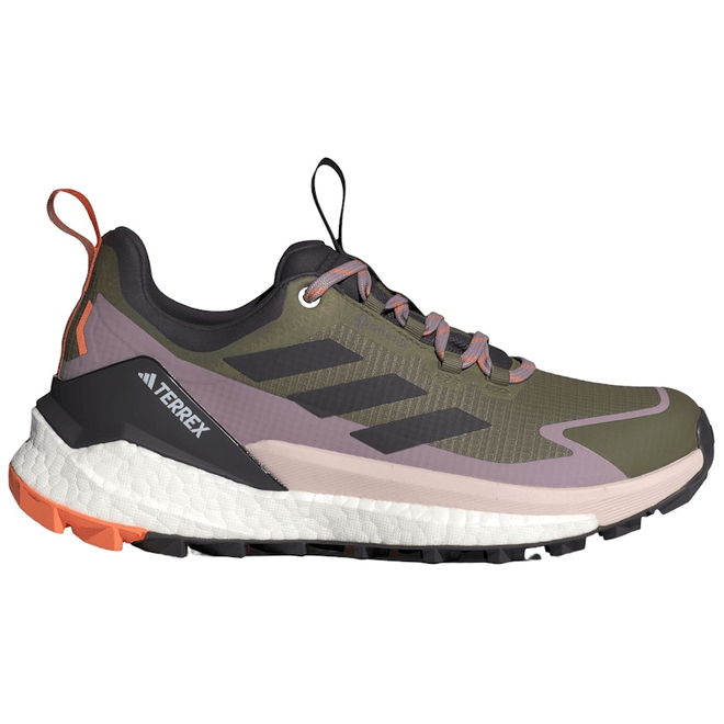 adidas Terrex Free Hiker 2.0 Low Gore-Tex Olive Strata Aurora Black Amber Tint (Women's) IH3539