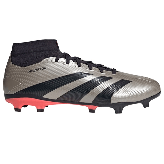 adidas Predator League Mid FG Platinum Metallic Aurora Black Turbo IF6340