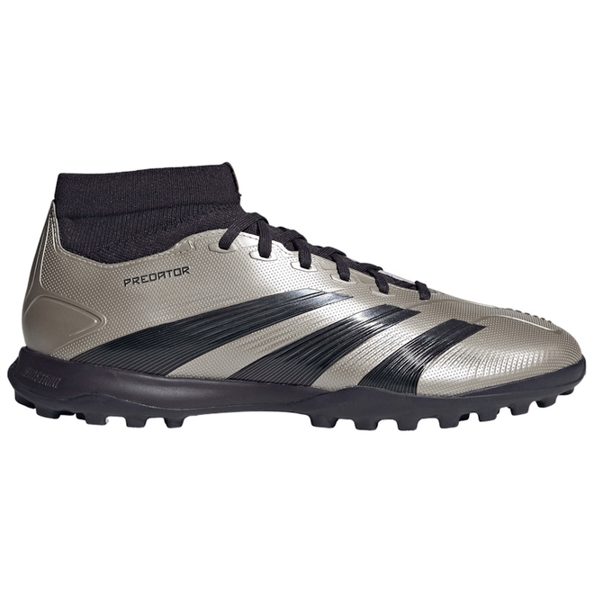 adidas Predator League Mid Turf Platinum Metallic Aurora Black Turbo IF6388