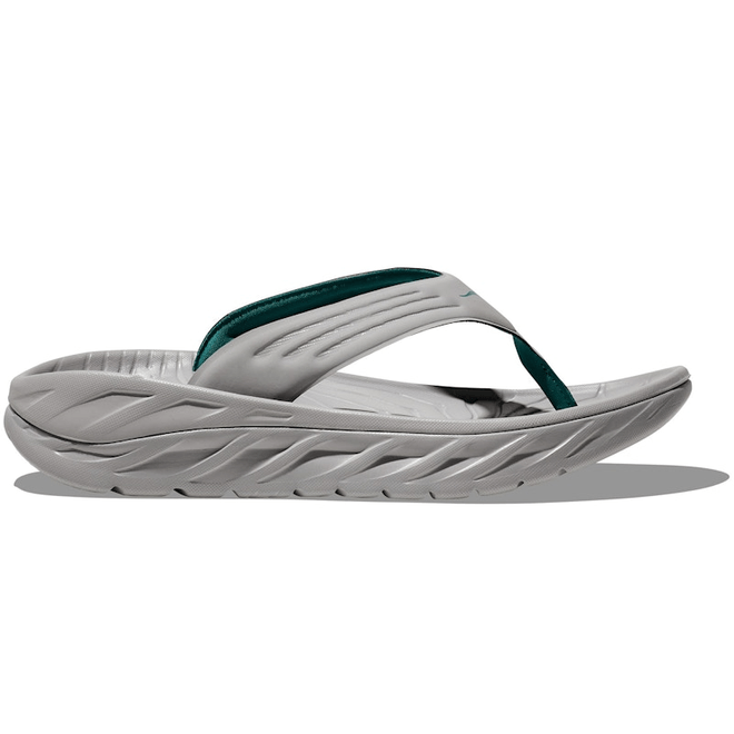 HOKA  Ora Recovery Flip 2 in Stellar Grey/Oceanic, Size 7.5 Stellar Grey 1099675-SYC