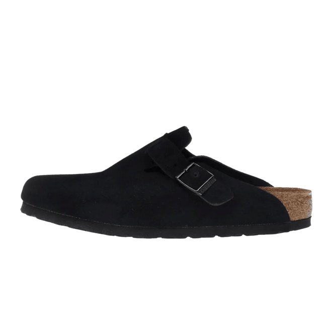Birkenstock Boston Soft Footbed Suede Black 0660471/0660473