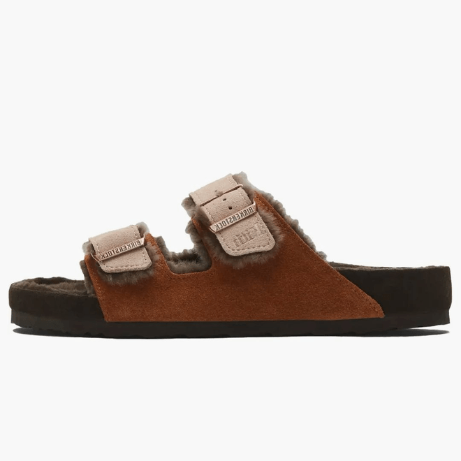 Birkenstock Arizona Shearling Kith Mink Dark Brown 1023775