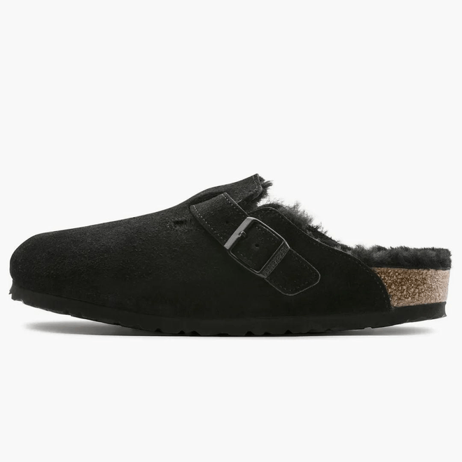 Birkenstock Boston Shearling Suede Black 0259881