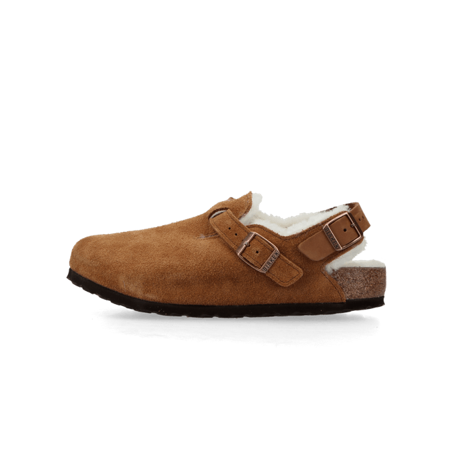 Birkenstock Tokio Inside Shearling Suede Leather/Fur "Mink" 1028374