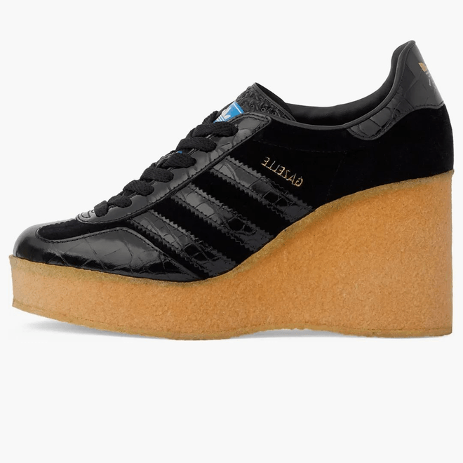 adidas x Gucci Gazelle Wedge Black Croc (Women's) 725627 FAAXP 1058