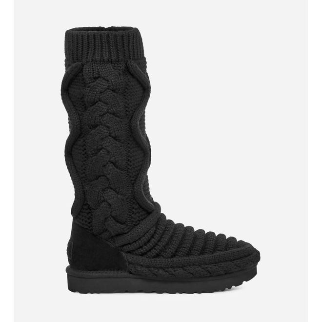 UGG® Classic Tall Chunky Knit Boot Women Black 1130572-BLK