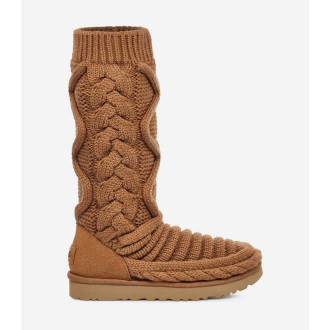 UGG® Classic Tall Chunky Knit Boot Women Brown 1130572-CHE