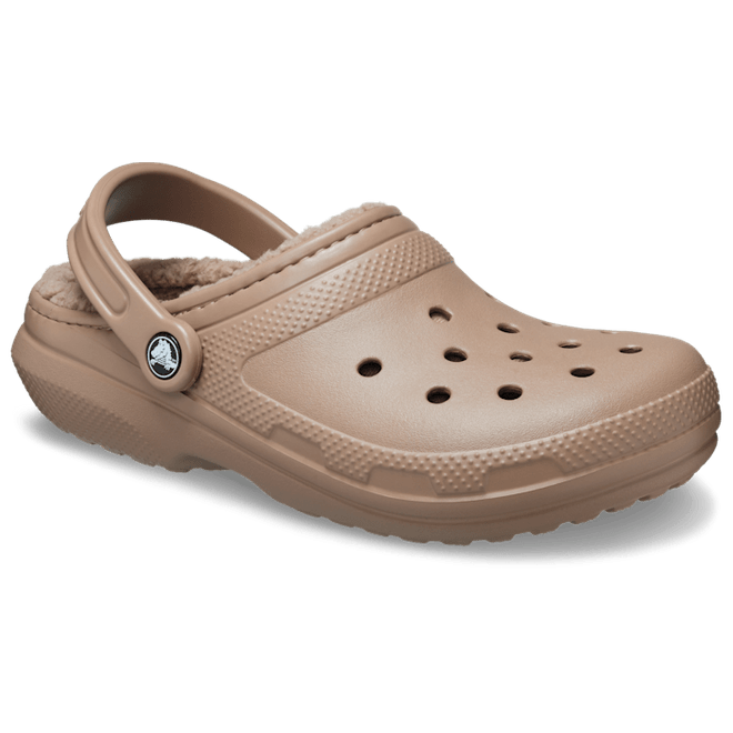 Crocs Classic Lined Clogs Latte  203591-2Q9