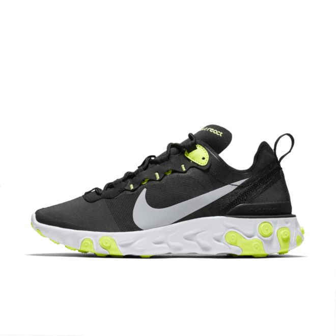 Nike WMNS React Element 55 'Black/Volt' BQ2728-001