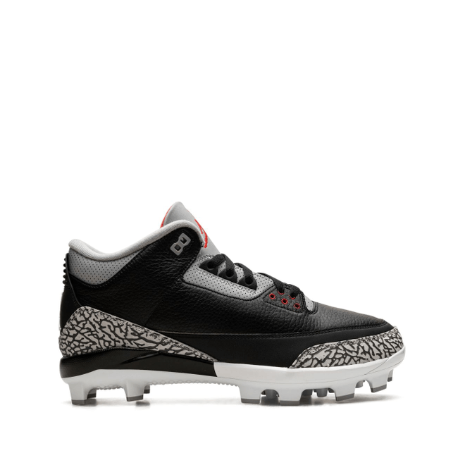 Jordan Air Jordan 3 Retro "Black/Fire Red/Cement Grey/White" cleats FZ8627