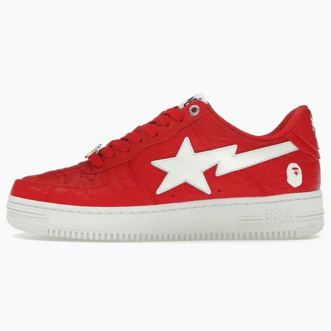A Bathing Ape Bape Sta Low#3 Line Camo Red 001FWJ801052-RED