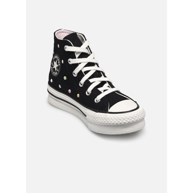 Converse Chuck Taylor All Star Lift Embroidered Polka Dots Platform Black/Vintage White/Egret A12609C
