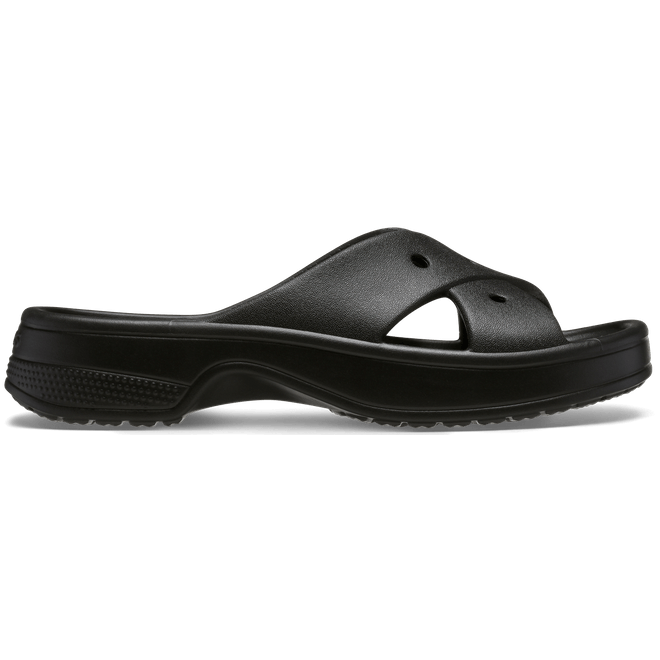 Crocs Women Classic Cross Strap Slides Black  210840-001