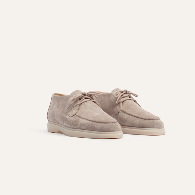 Mason Garments Mason Garments Men's & Women's Laced Amalifi Chukka Loafers Taupe MG51-30B