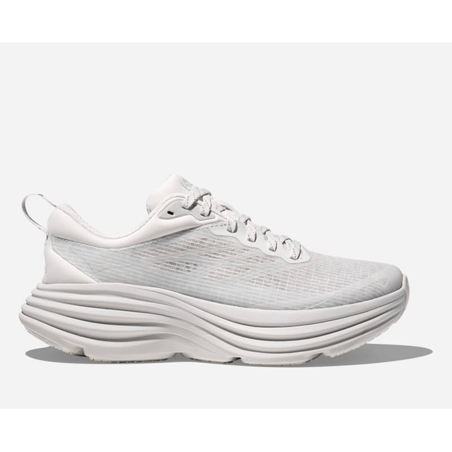 HOKA Stealth/Tech Bondi 8 Caged Lifestyle  White 1155391-WMC