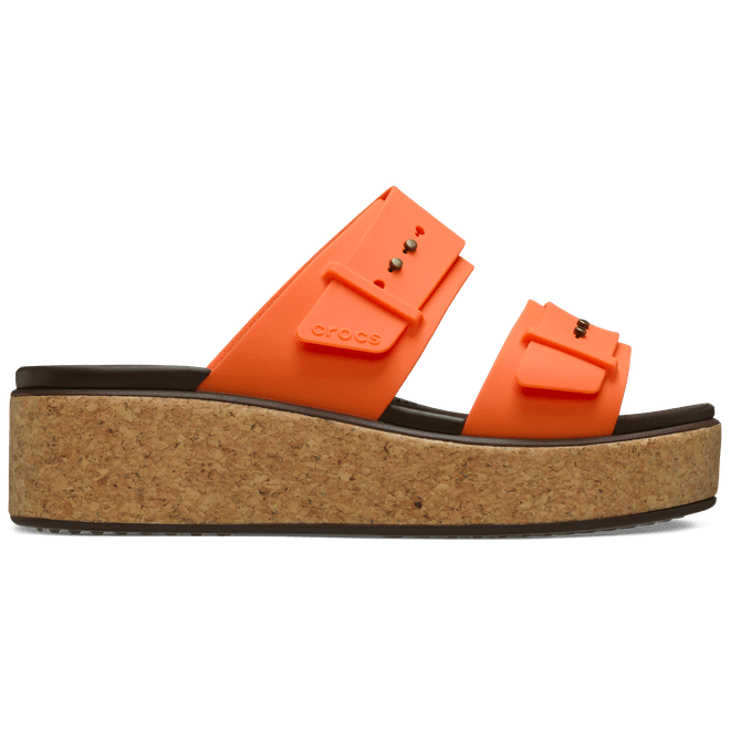 Crocs Women Brooklyn Cork Buckle Sandals Topaz  211252-2BV