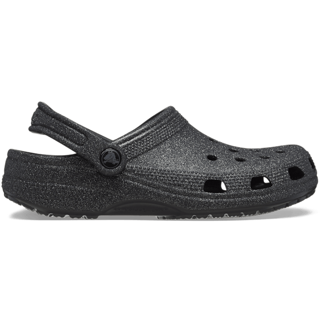 Crocs Classic Glitter Clogs Black Glitter  205942-0WH
