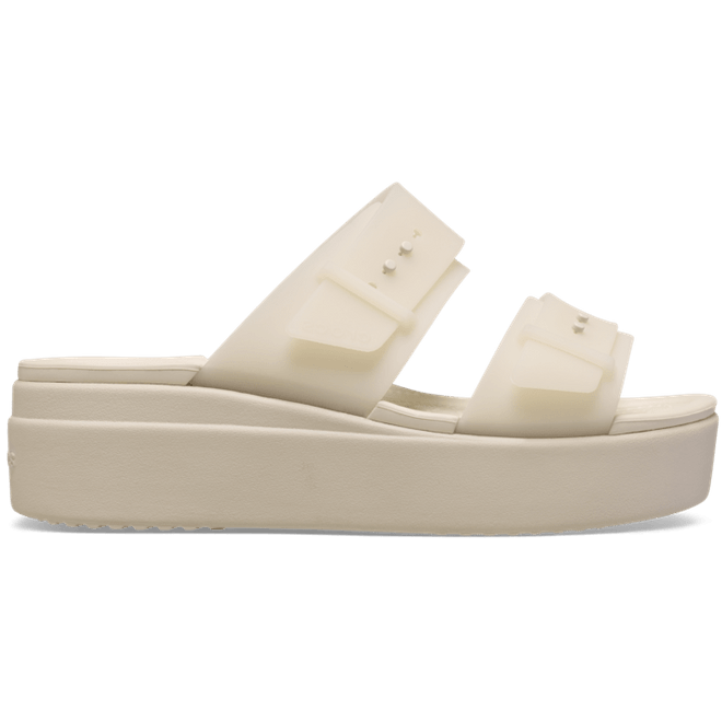 Crocs Brooklyn Buckle Frosted Low Sandal Sandstone  210980-0LH