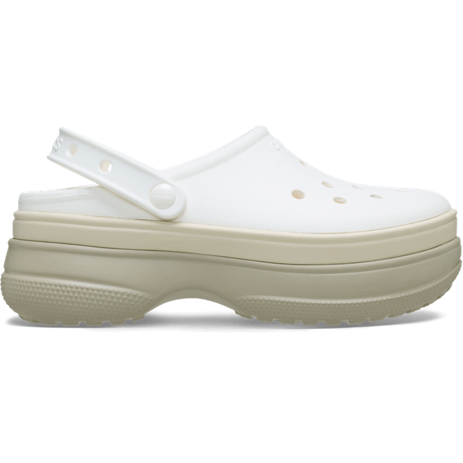 Crocs Classic Stacked Clogs Chalk  211355-0WV