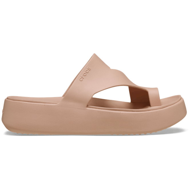 Crocs Women Getaway Platform Toe Loop Sandals Pink Caramel  210834-7AF