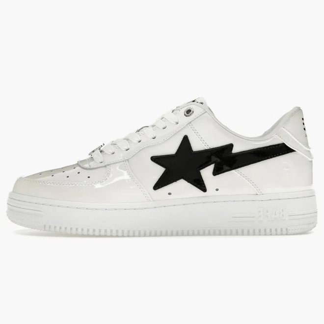A Bathing Ape Bape Sta #2 White Patent 1K30-191-302-WHT