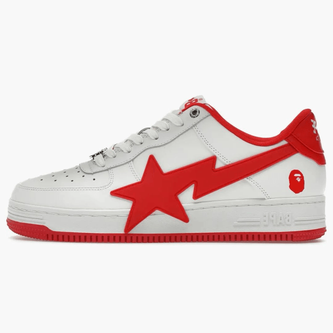 A Bathing Ape Bape Sta Os #2 White Red 1K20-191-314-RED