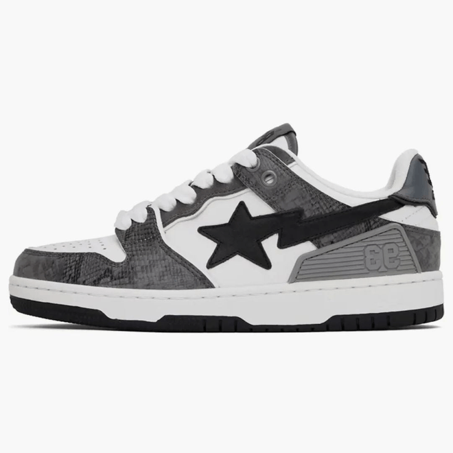 A Bathing Ape Sk8 Sta #1 Black Snakeskin 1J80-191-055-BLK