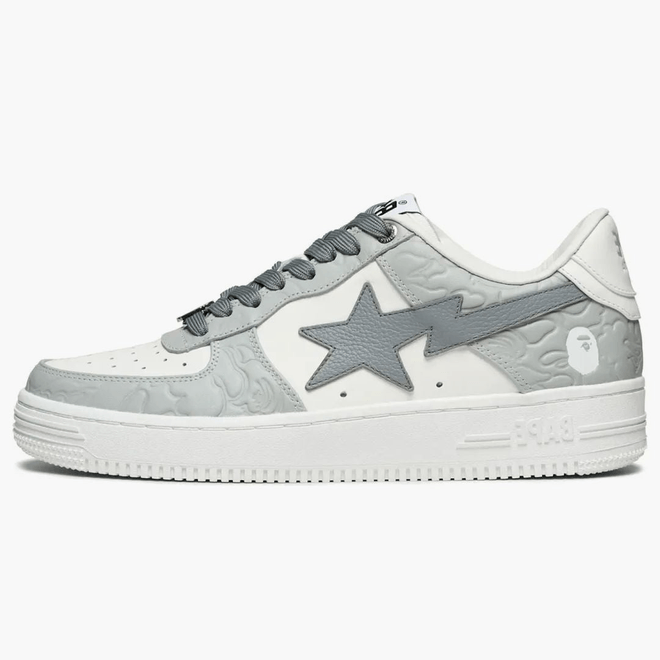 A Bathing Ape Bape Sta #4 Linecamo White Grey 1K30-191-304-GRA