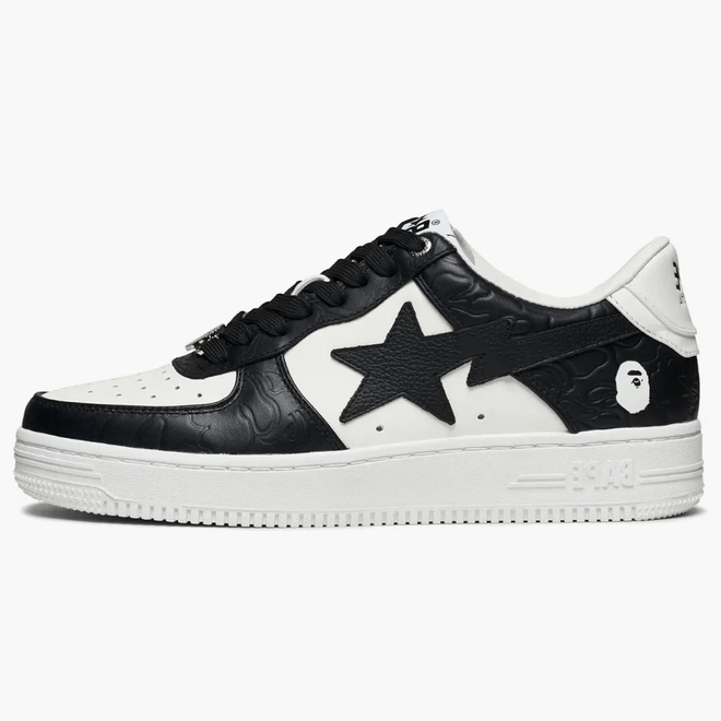 A Bathing Ape Bape Sta #4 Linecamo White Black 1K30-191-304-BLK