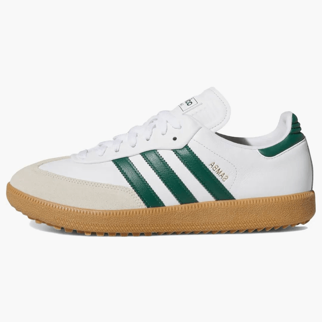 Adidas Samba Spikeless Golf Cloud White Collegiate Green Gum JH6151
