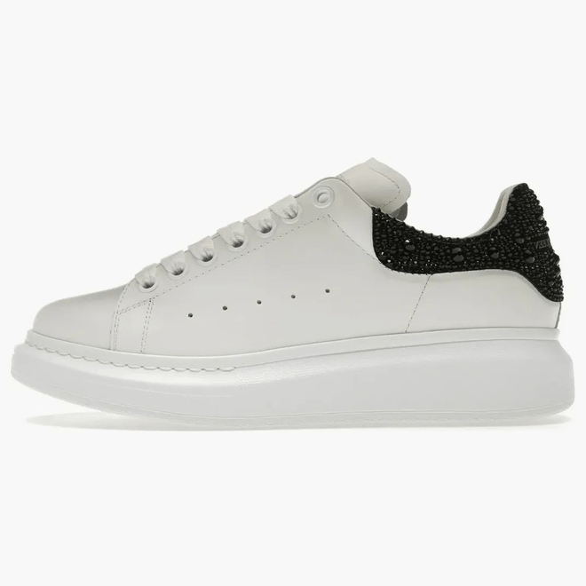 Alexander Mcqueen Oversized White Black Crystals (women's) 666407WIA4Z9581