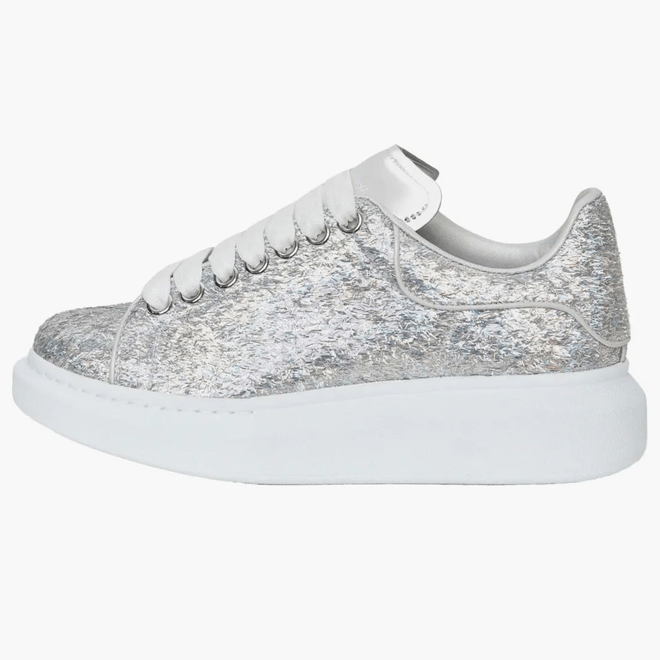 Alexander Mcqueen Oversized Silver Holographics Glitter (women's) 742664W4W718699