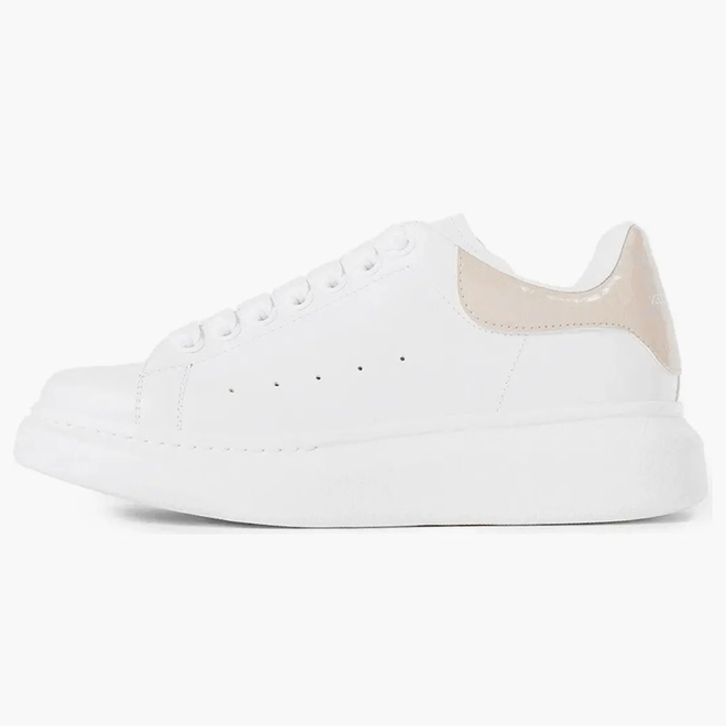 Alexander Mcqueen Oversized White Light Pink Croc (women's) 718233WIEEL9863