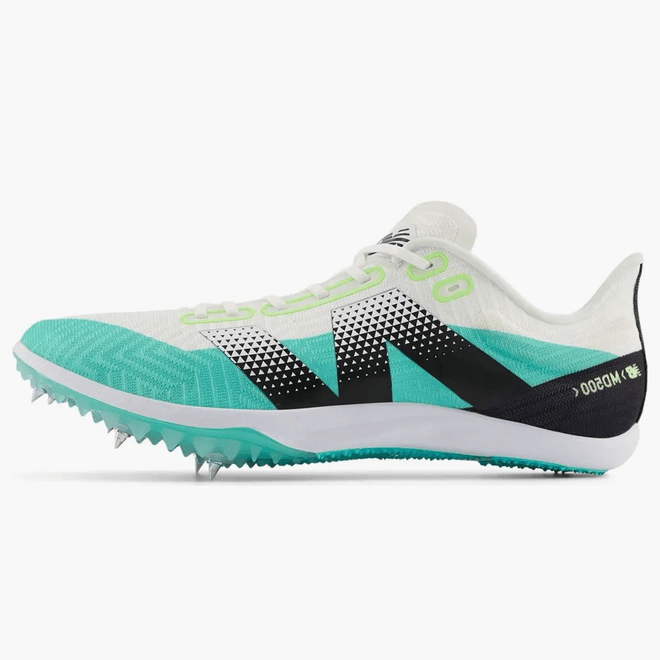 New Balance Fuelcell Md500 V9 White Cyber Jade Black (women's) WMD500T9