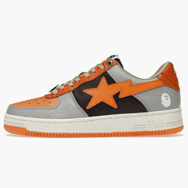 A Bathing Ape Bape Sta Low Grey Orange 001FWH701002_ORG_A