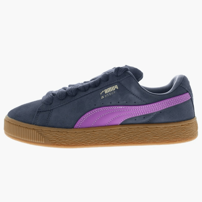 Puma Suede Xl Galactic Gray Wild Berry (women's) 397648-57
