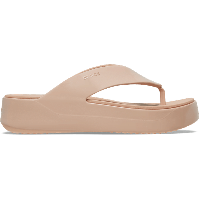 Crocs Women Getaway Platform Patent Flips Pink Caramel  211478-7AF