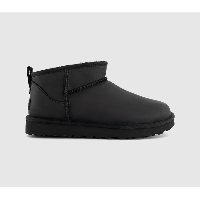 UGG® Classic Ultra Mini Leather Boot Black 1174210-BLK