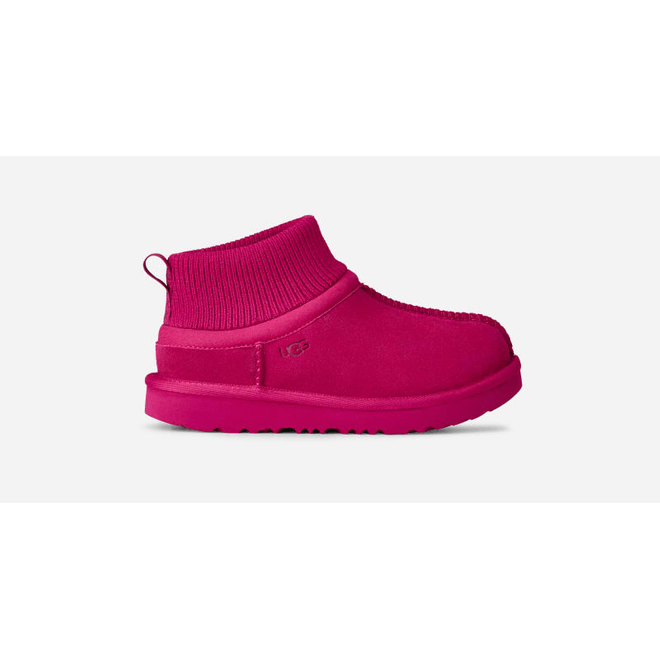 UGG® Classic Ultra Mini Stretch Cuff Boot Kids Dark Peony 1157702K-DNY