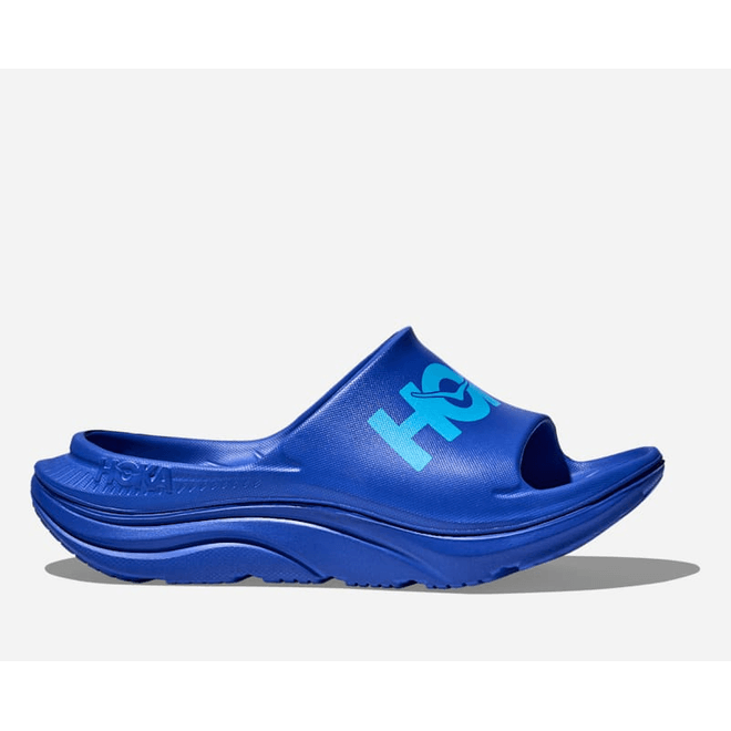 HOKA Ora Athletic Slide in Ultramarine/Skyward Blue, Size M3.5/ W4.5 Ultramarine 1155154-USK