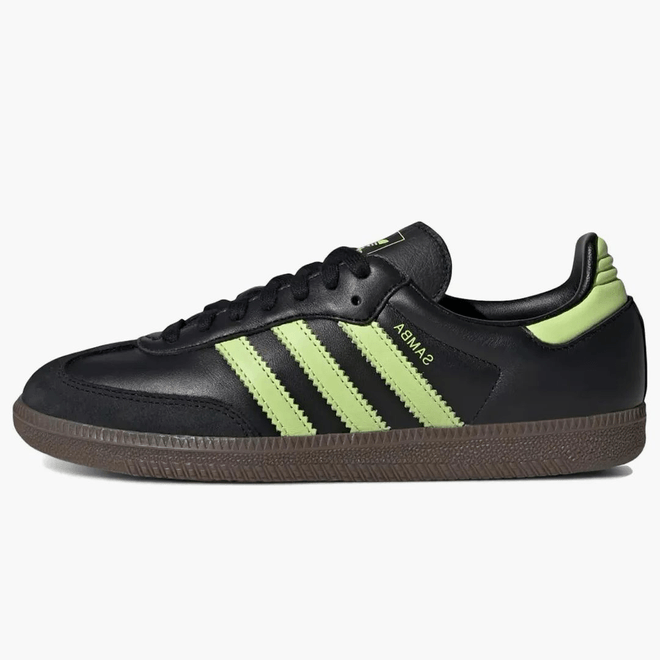 Adidas Samba Og Black Pulse Lime (women's) JS1387