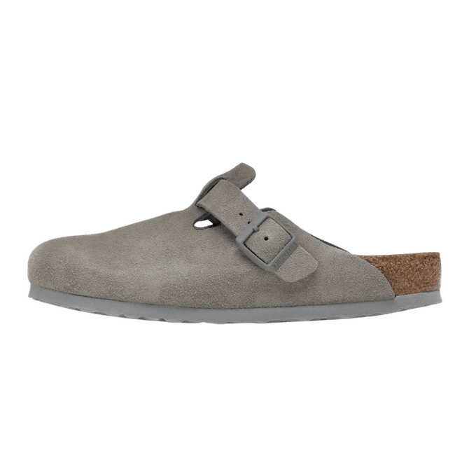 Birkenstock Boston Soft Footbed Suede Stone Coin 1020549/1020526