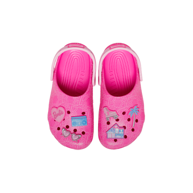 Crocs Kids Mattel Pink Barbie Classic Clogs Multi  211406-90H