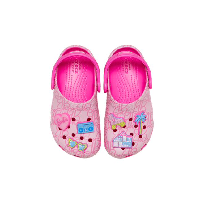 Crocs Kids Toddler Mattel Pink Barbie Classic Clogs Multi  211407-90H