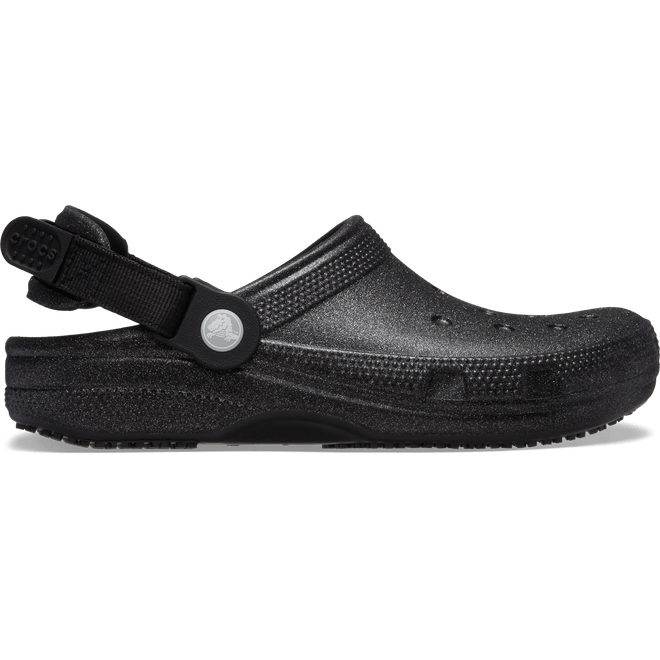 Crocs Classic Work Graphic Clogs Black Glitter  210454-0WH
