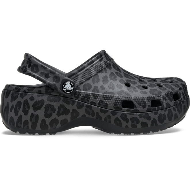 Crocs Classic Platform Animal Clogs Black Sand  211760-0LD