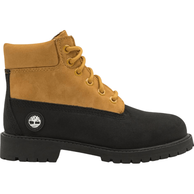 Timberland Premium 6 Inch Lace-Up Boot Black/Wheat (PS) TB0A2CTGEMJ