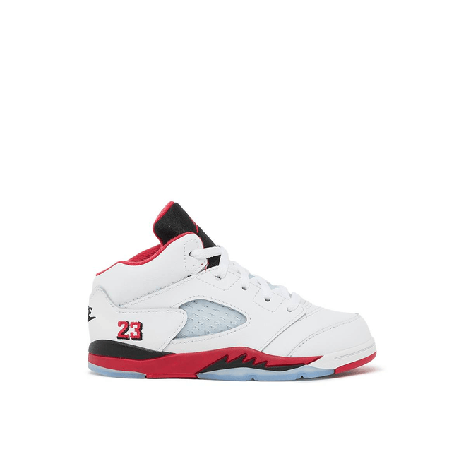Jordan Air 5 Retro OG "Fire Red" (TD) Weiße Sneaker Unisex weiß Größe 26 HQ7981101